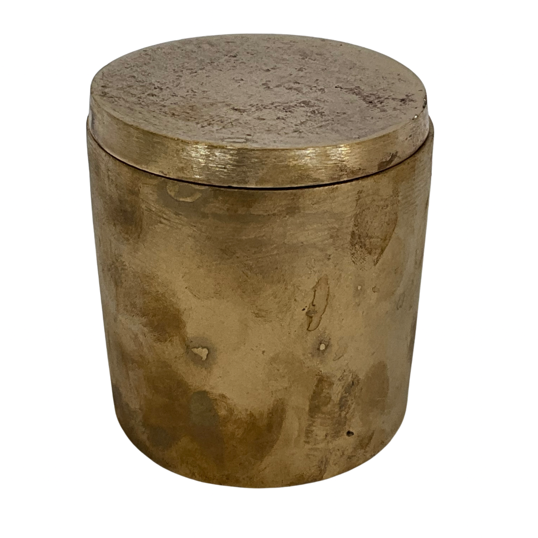 Solid Bronze Gardenia Candle with Lid #14