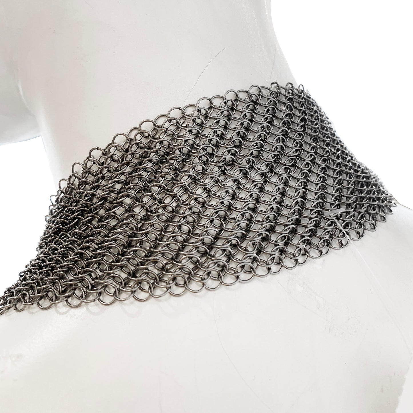 Onyx Style Embellished Chain Mesh Neck Piece by Ferrara