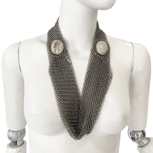 Stone Detail Neckpiece by Ferrara