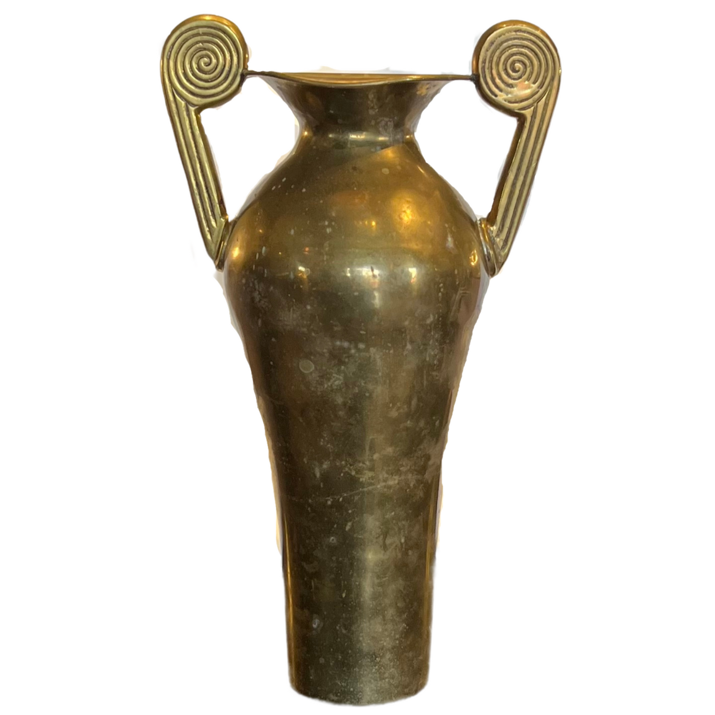 Bronze Vase with Spiral Design Handles