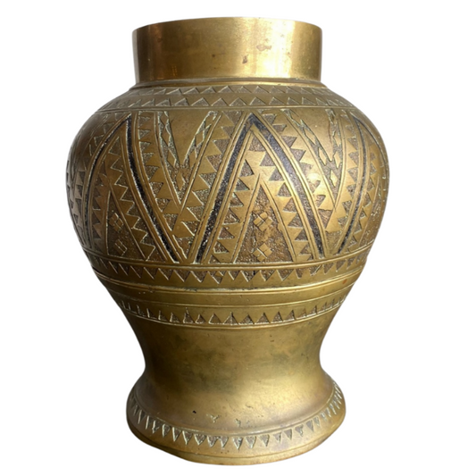 Ethiopian bronze vase
