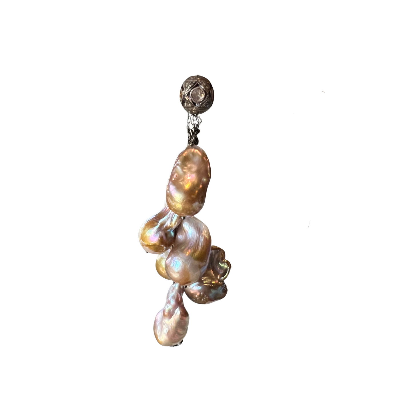 Abstract Pearl Drop Pendant