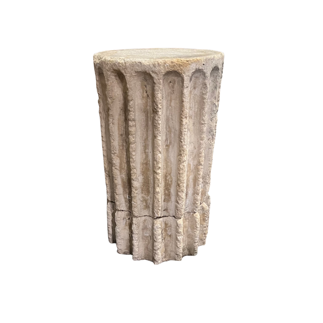 Pair of Concrete Column-Style Pillars