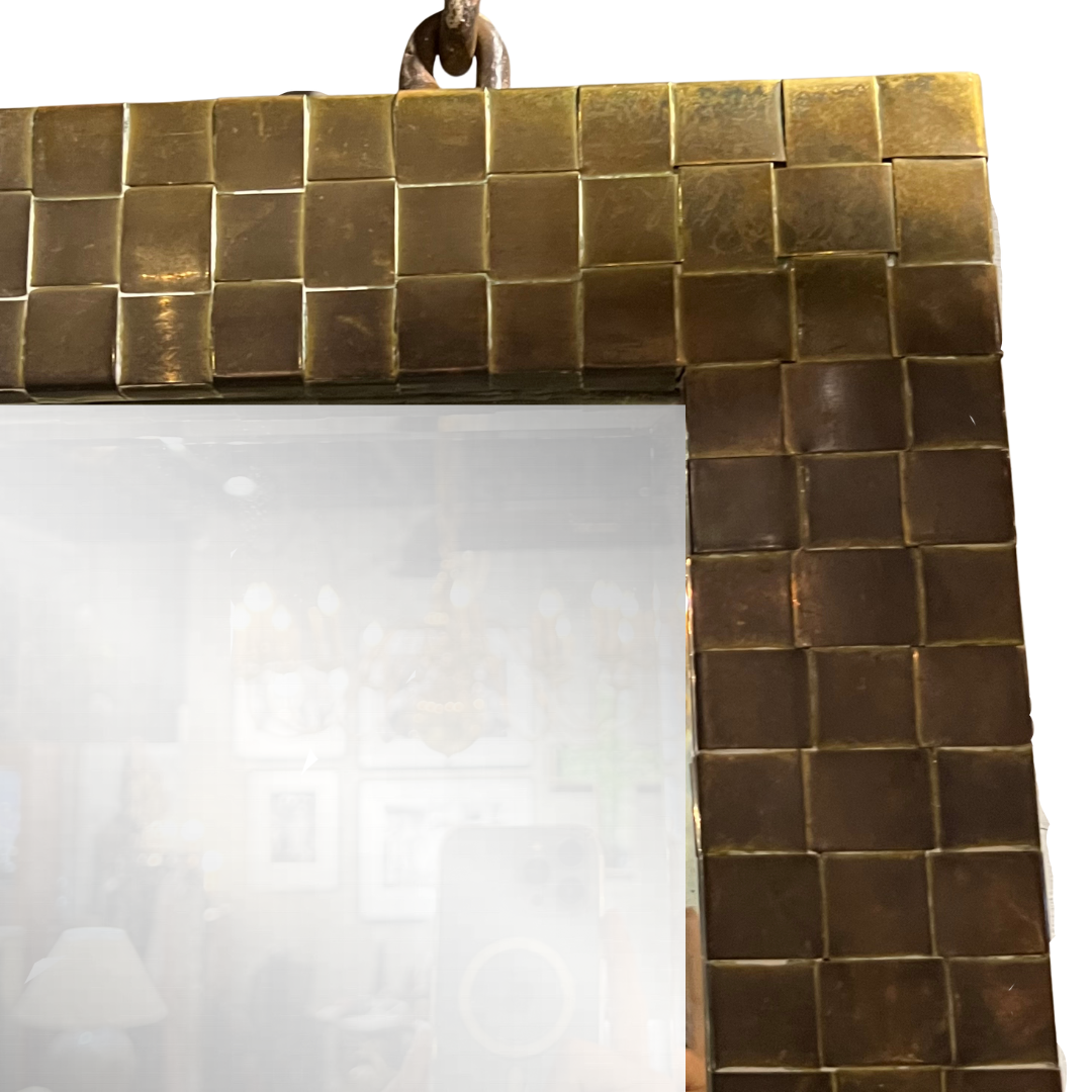 Chapman Brass Woven Mirror