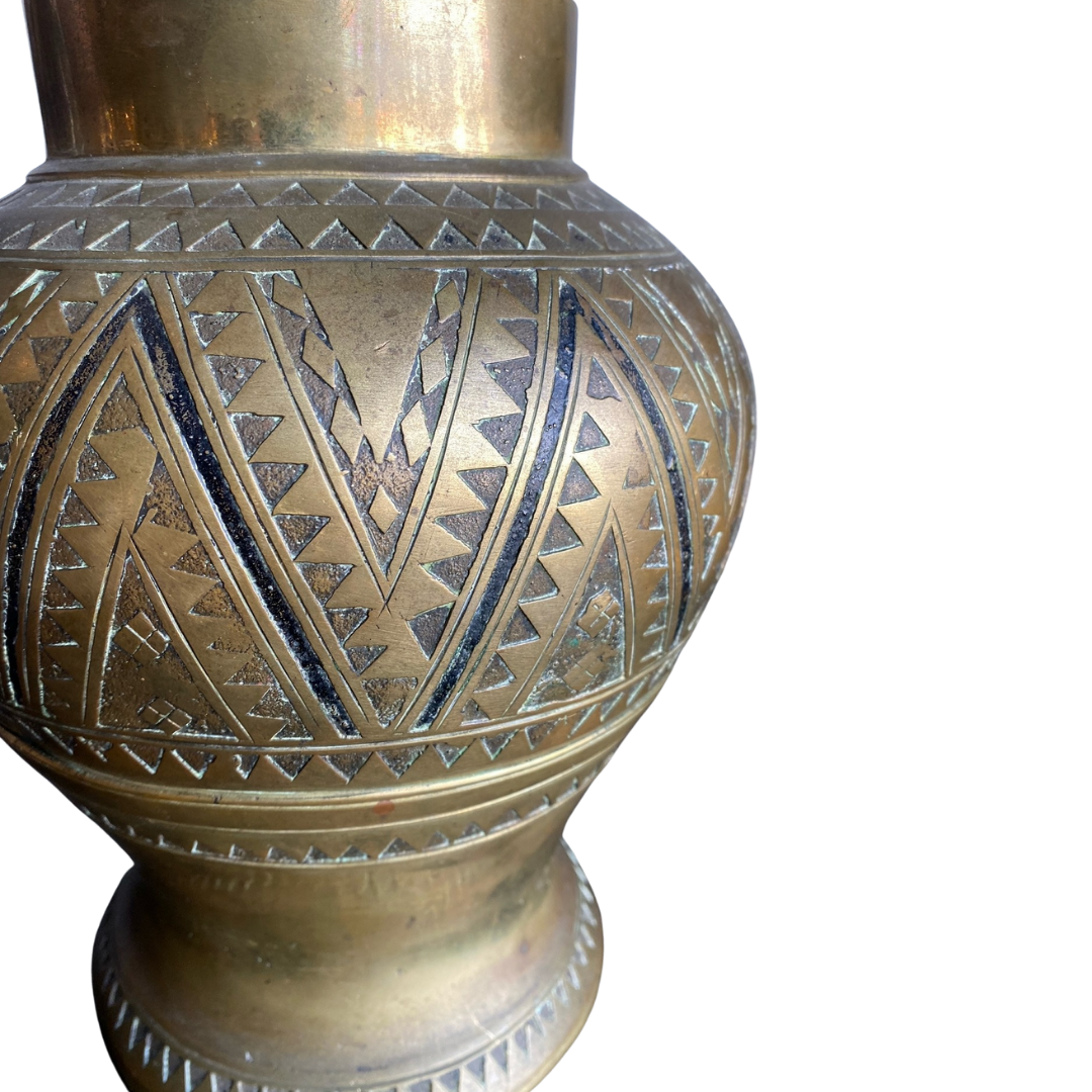 Ethiopian bronze vase