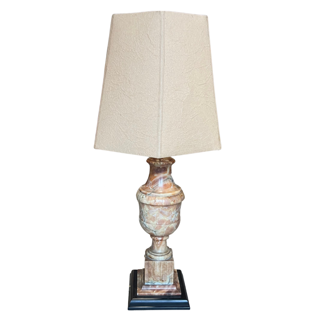 Pair of Onyx Marble Lamps