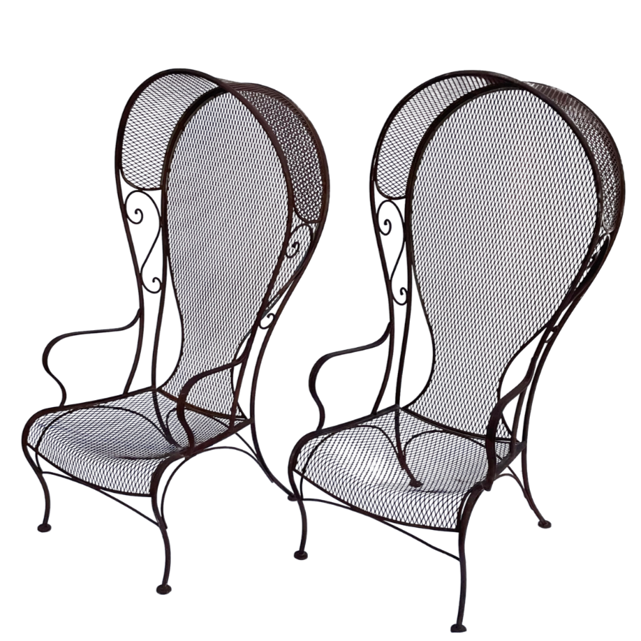 Mid-Century Modern Woodard Pair of Chairs