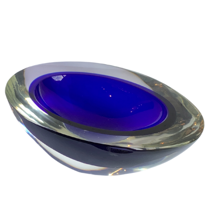 oval cased indigo ashtray