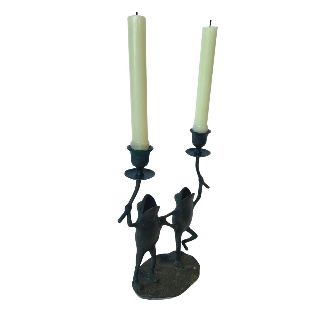 Frog CandleStick Holder