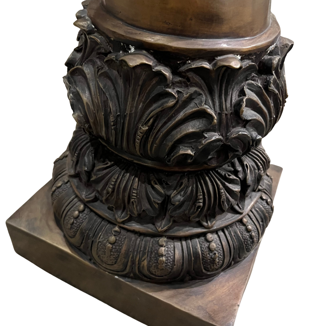 Large Bronze Faux Tusk Sculptures