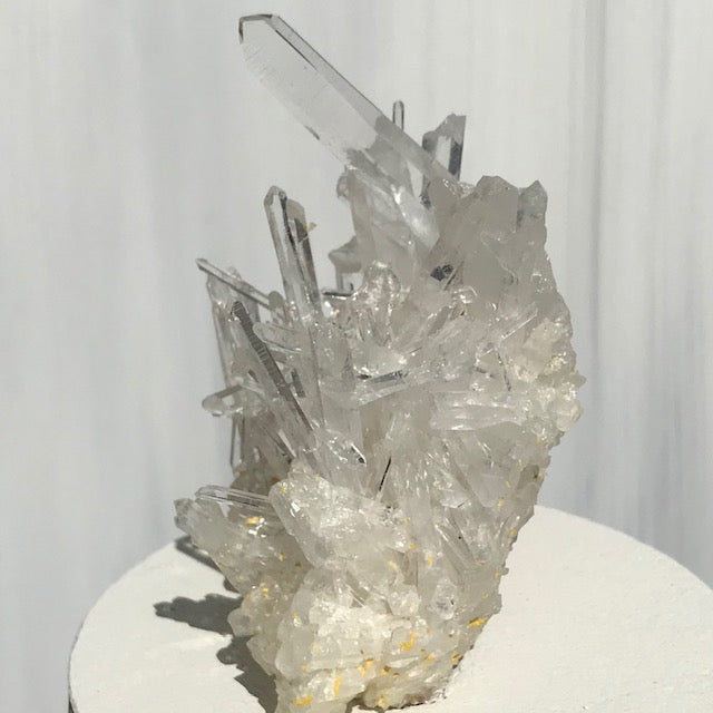 Intricate Quartz Crystal Cluster Lid Candle