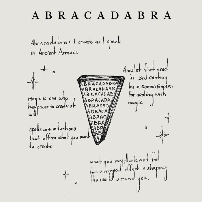 14K Abracadabra Pendant Necklace