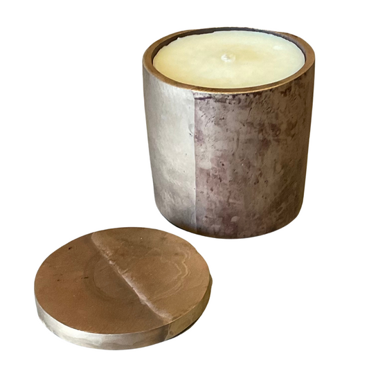 Stripe Accent Solid Bronze Candle