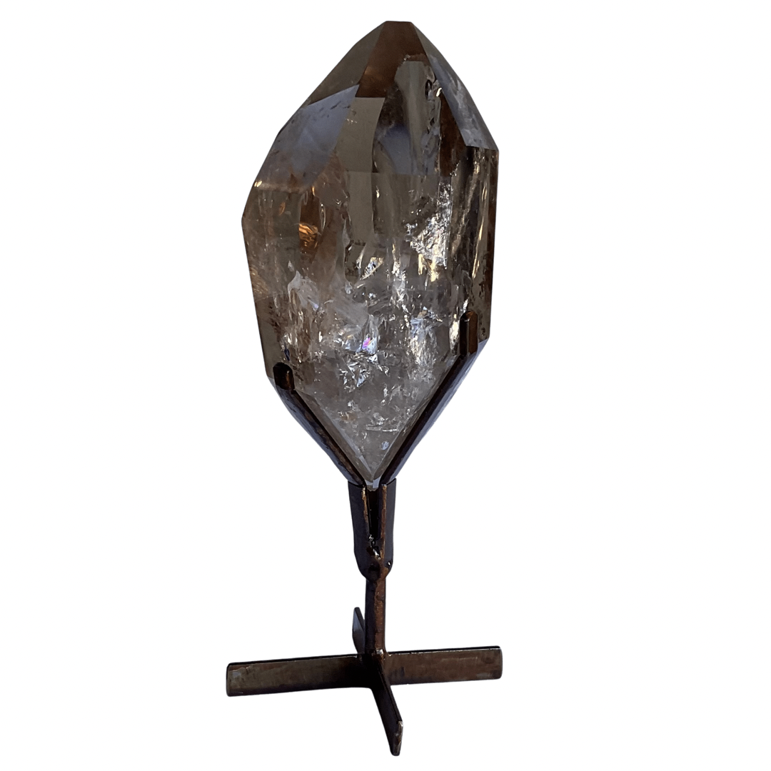 Smoky Quartz Point on Stand