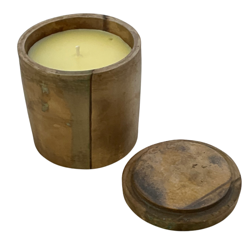 Bronze Gardenia Candle with Lid