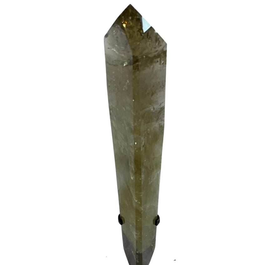 Natural Citrine Crystal Point on Custom Stand