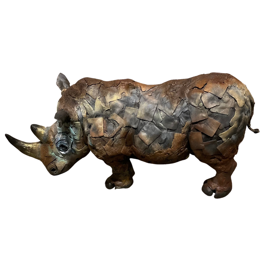 "Save Me" Rhino Sculpture