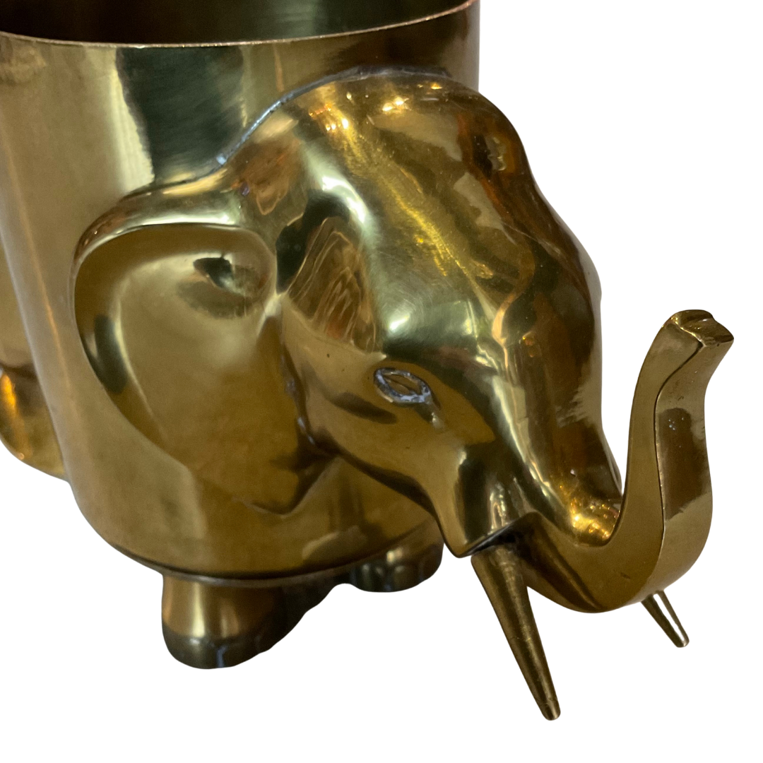 Brass Elephant Container