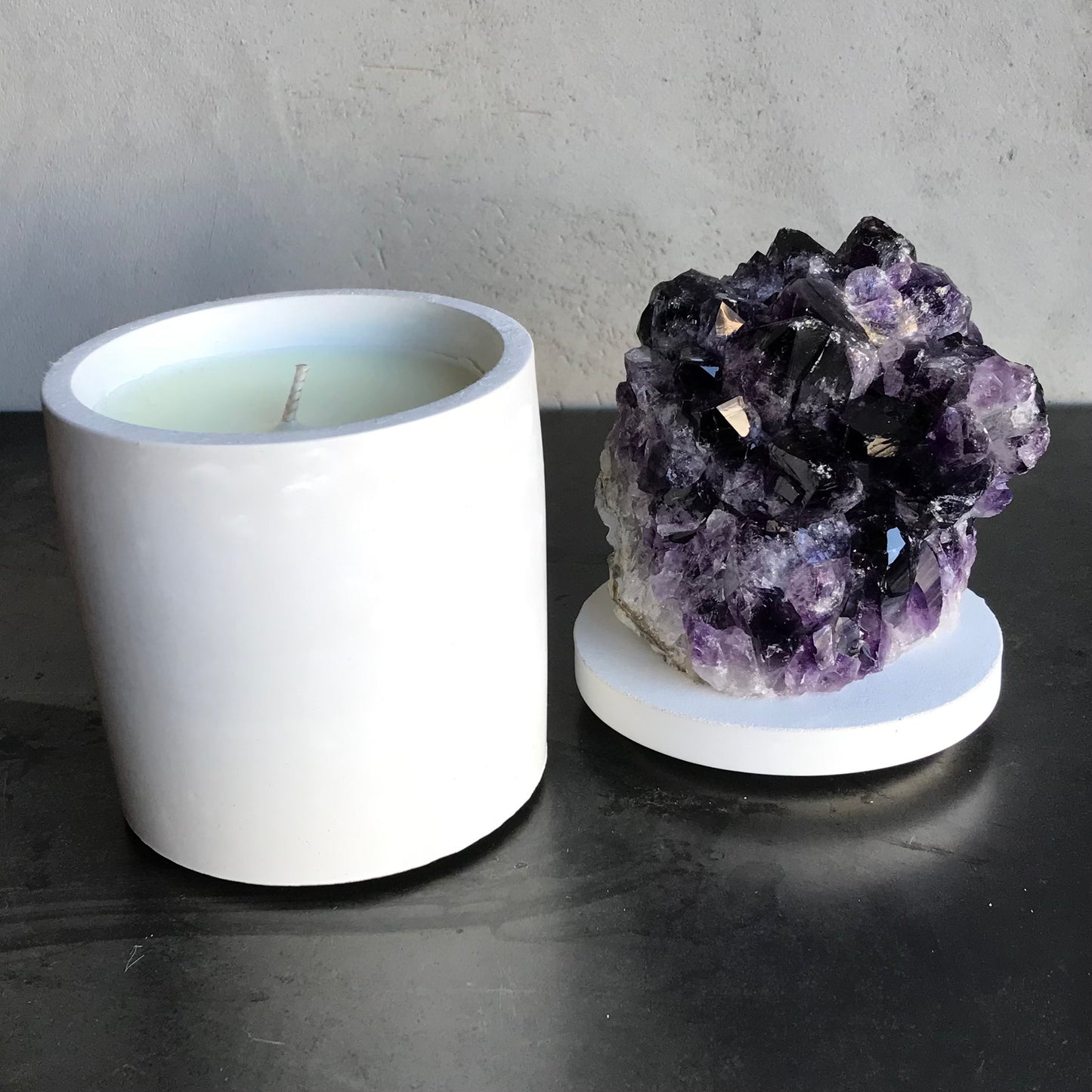 Amethyst Geode Cluster Candle