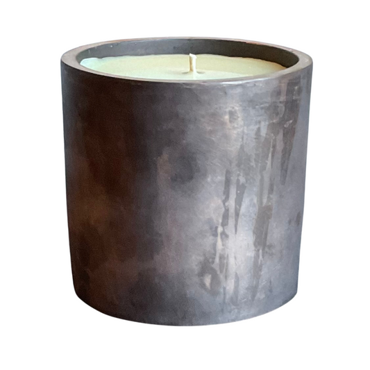 Solid Bronze Gardenia Candle Dark Bronze