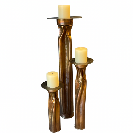 Thomas Roy Markusen Copper Candle Holders