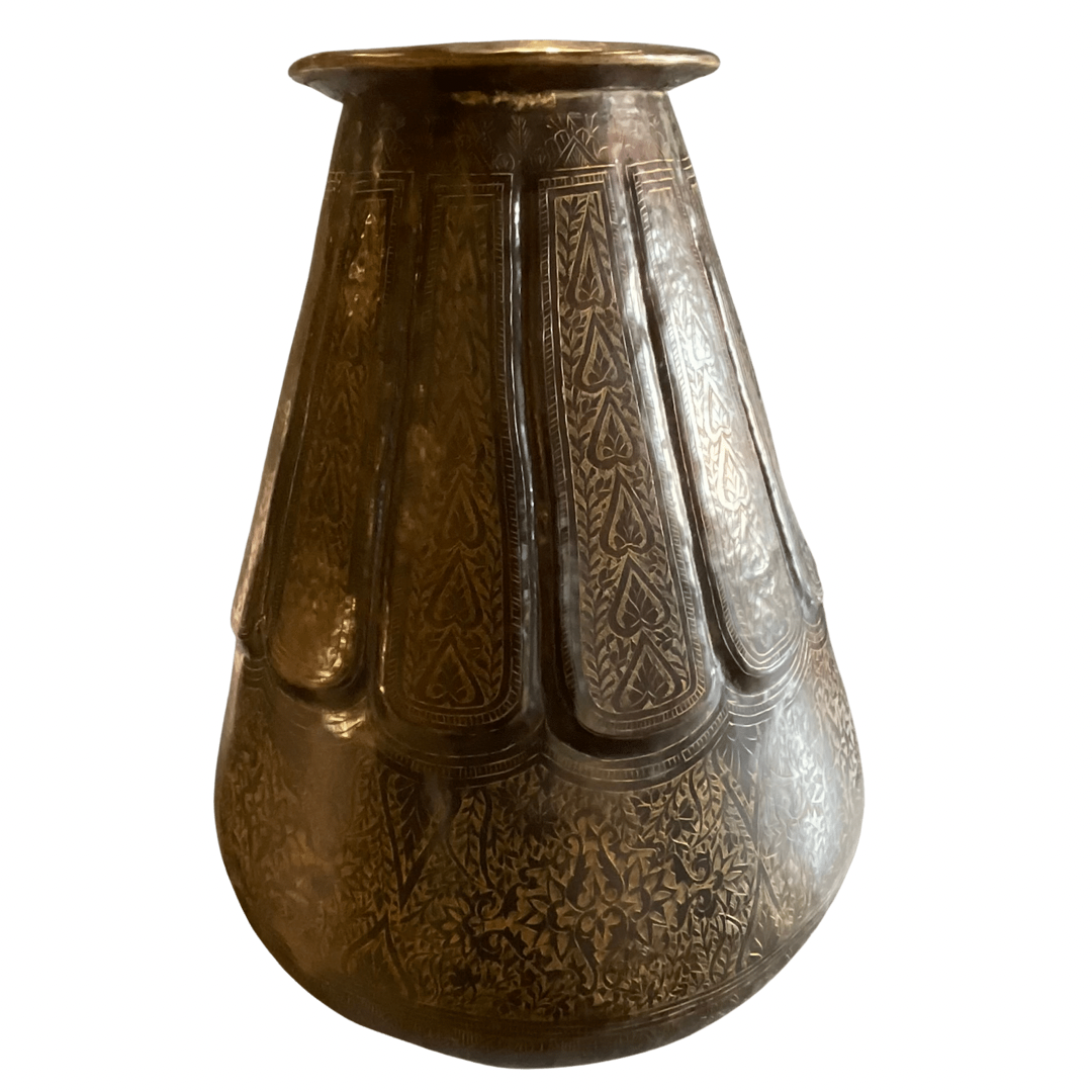 Large Bronze Moroccan Floor Vase