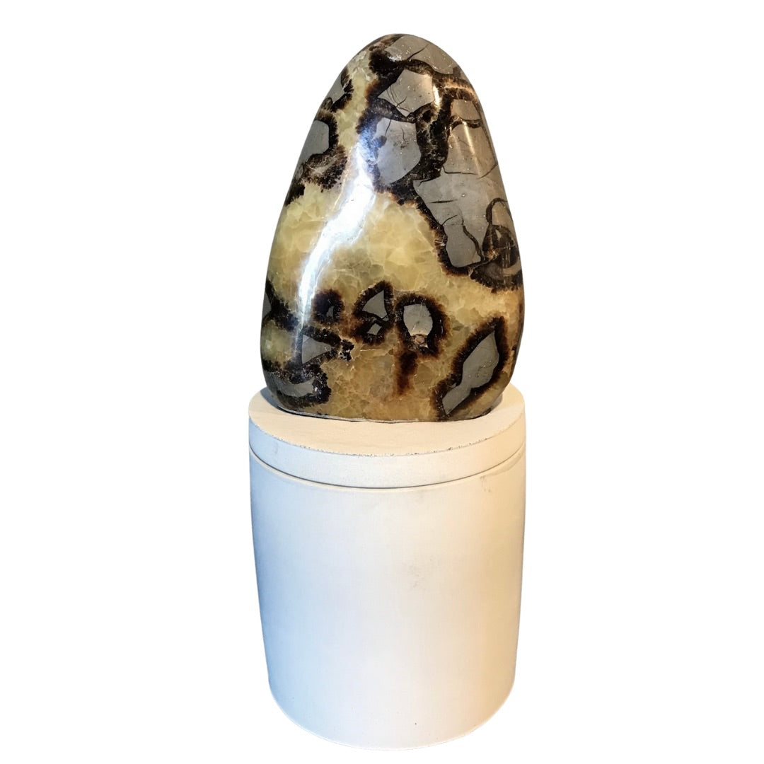 Septarian Crystal Lid Candle