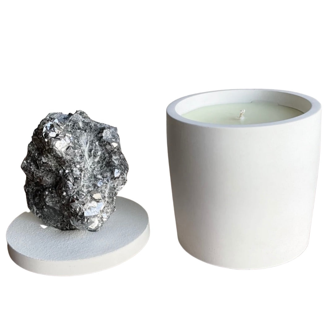 Abstract Skutterudite Lid Candle
