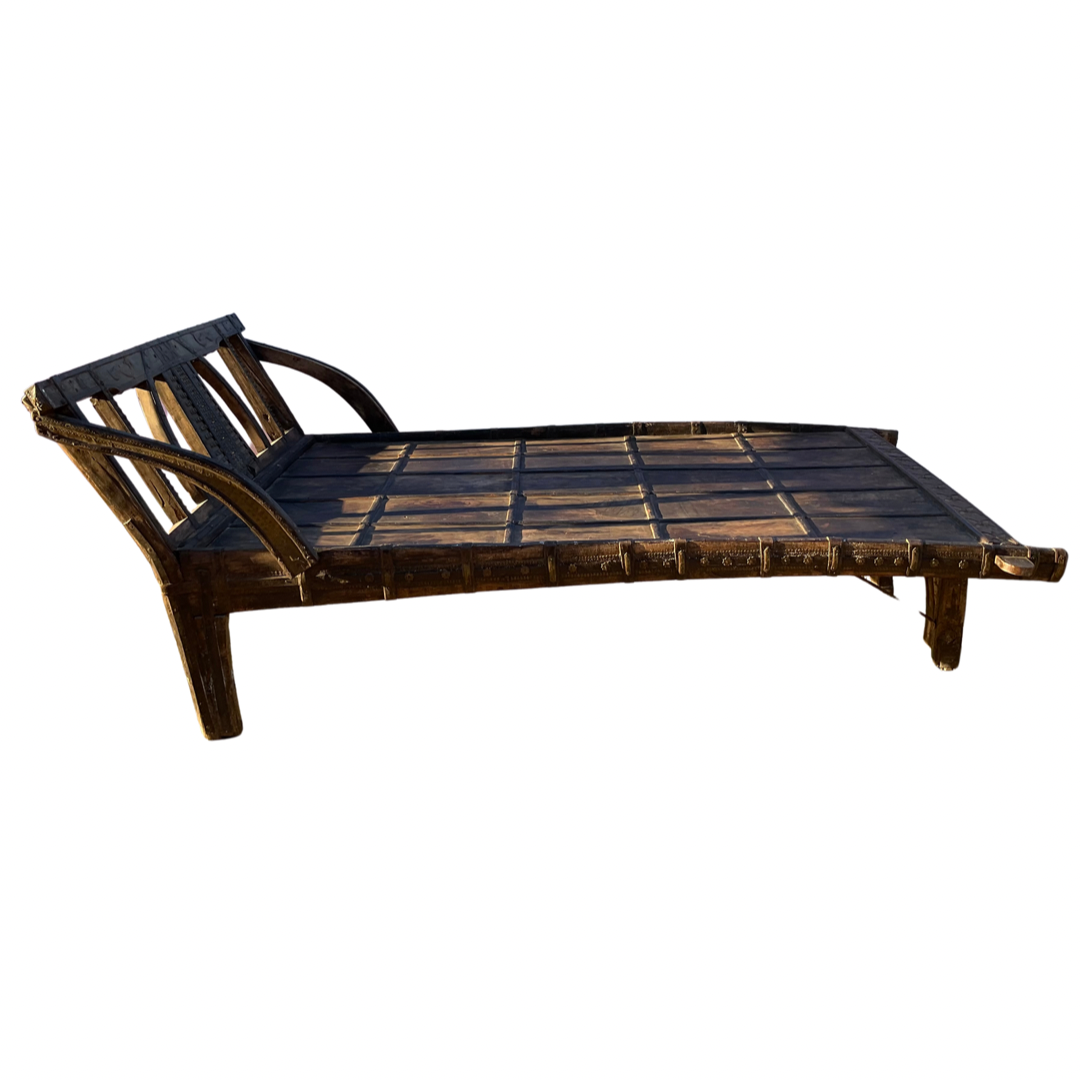 Antique Monumental Indian Day Bed