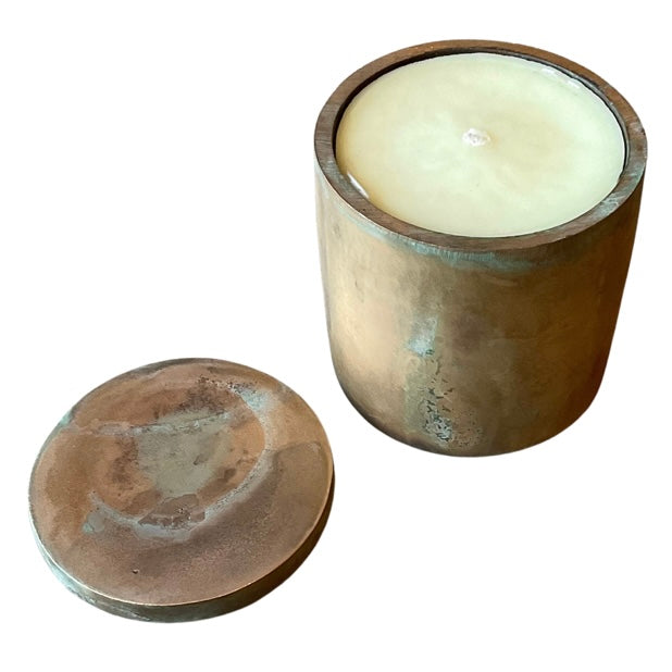 Solid Bronze Gardenia Candle