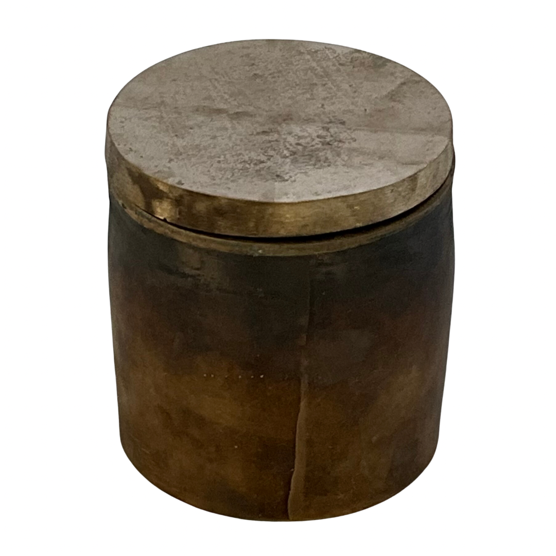 Hand Patinated Solid Bronze Gardenia Candle