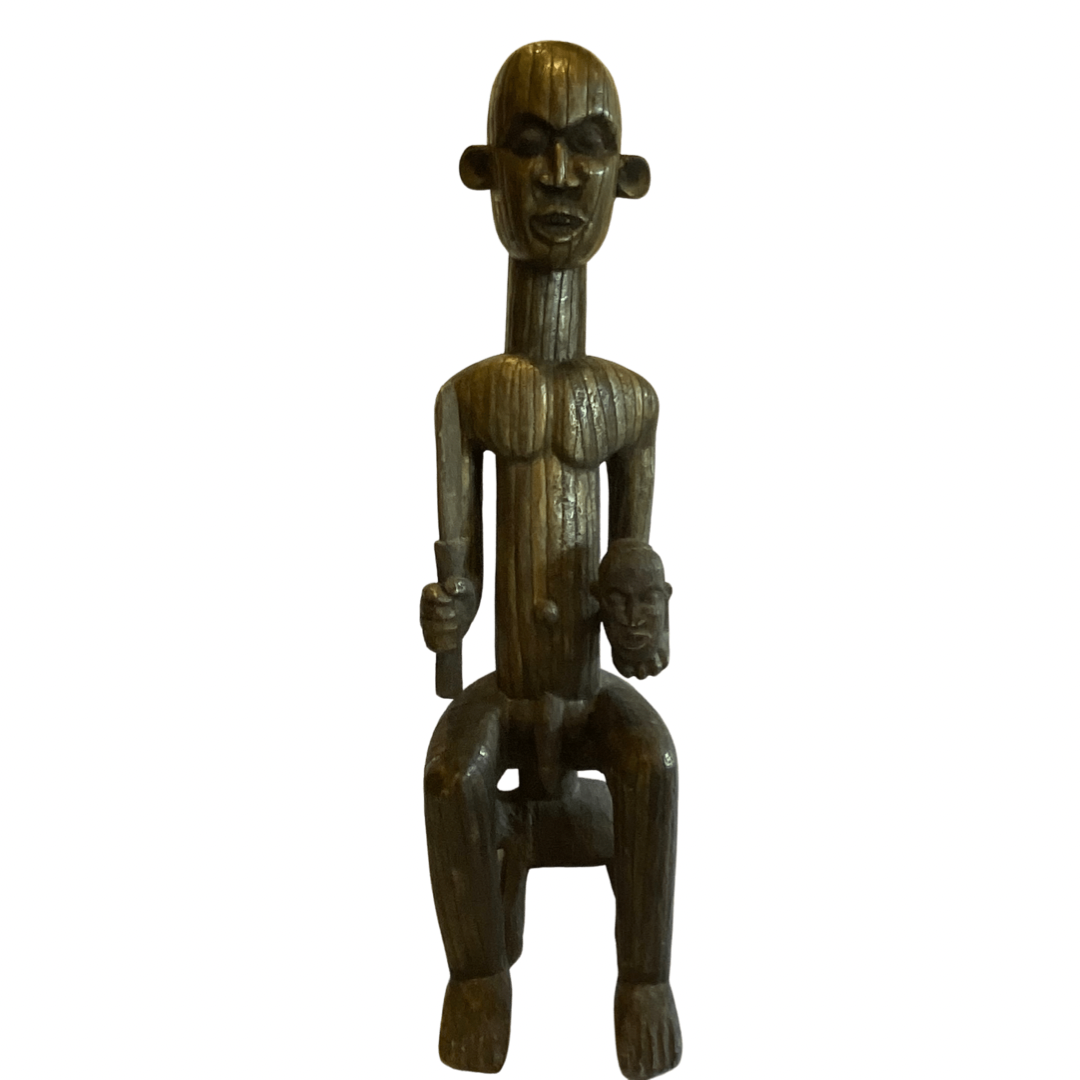Male & Female Pair of Statues from Gabon