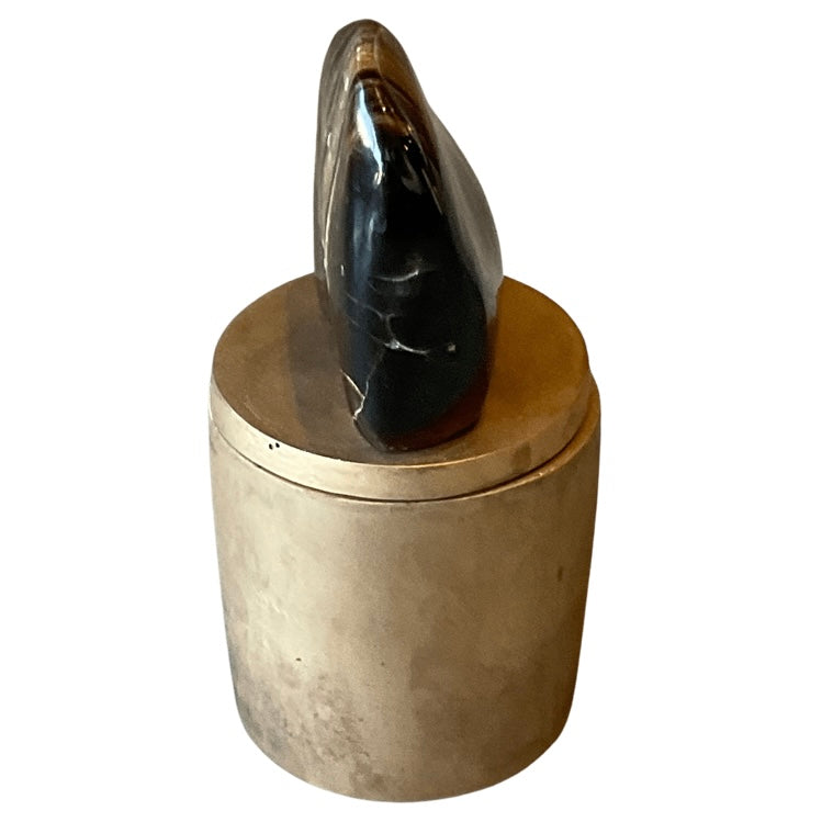 Chocolate Calcite Bronze Candle