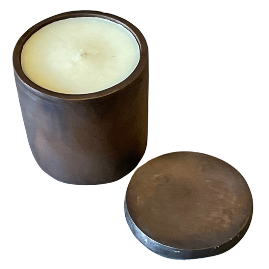 Dark Bronze Tone Gardenia Candle