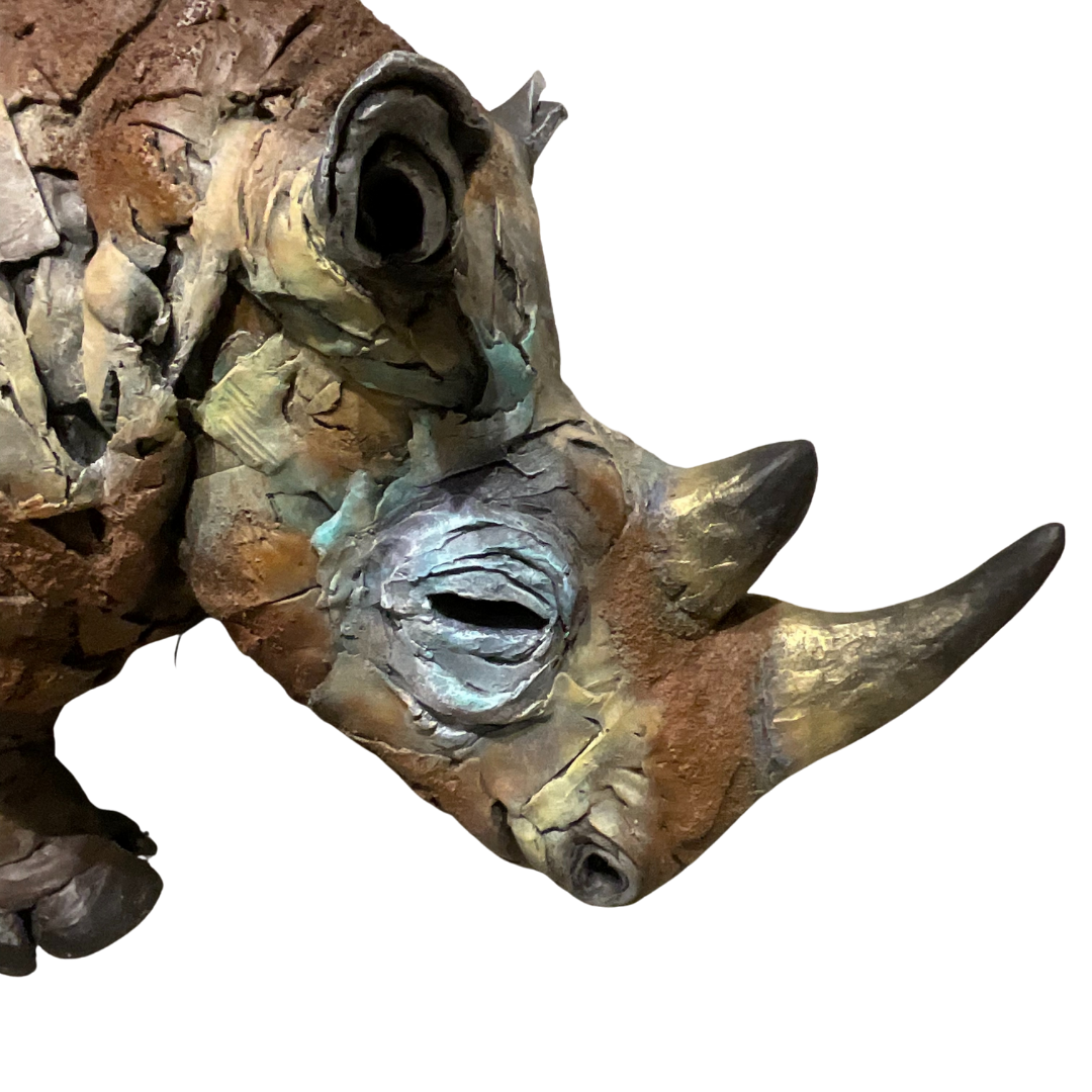 "Save Me" Rhino Sculpture