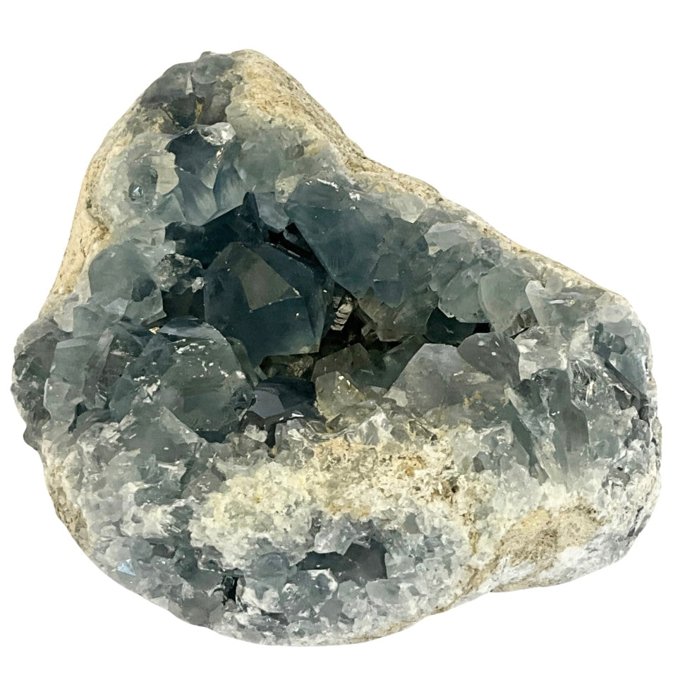 Celestite Abstract Crystal Cluster 5.23 LBS