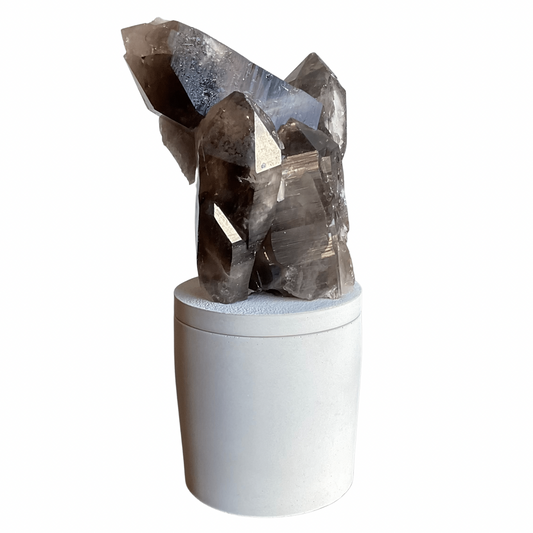 Smoky Quartz Crystal Lid Candle