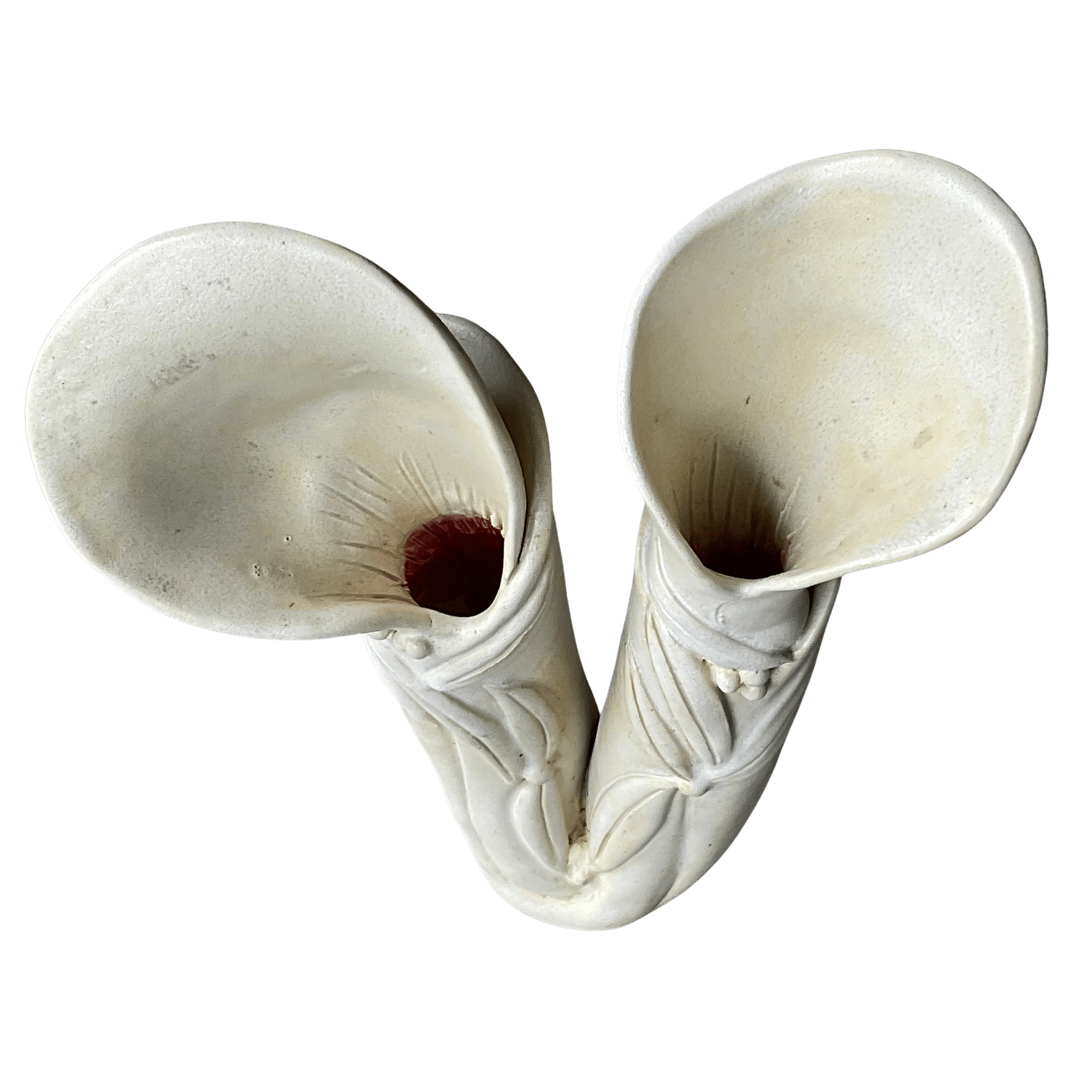 Ceramic Double Lily Vase