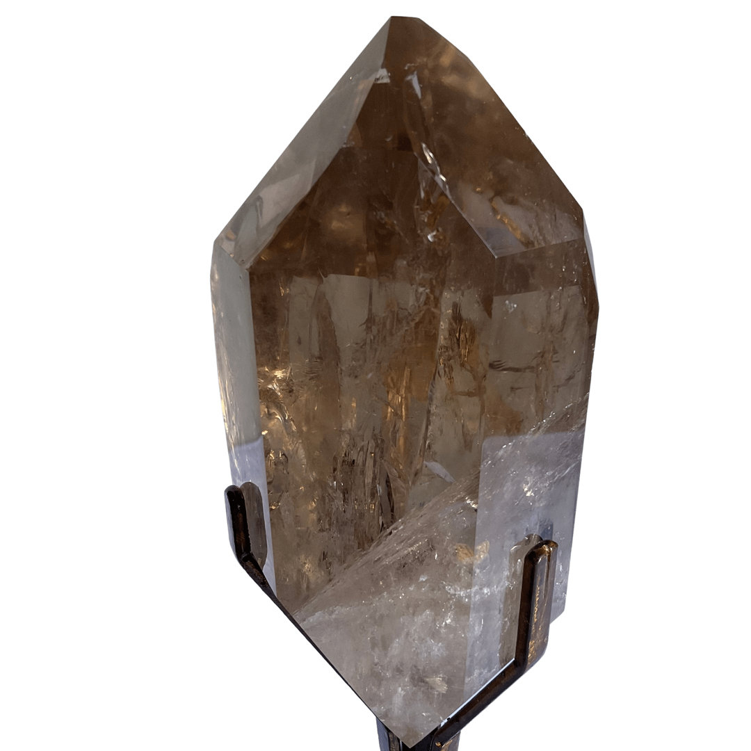 Smoky Quartz Point on Stand