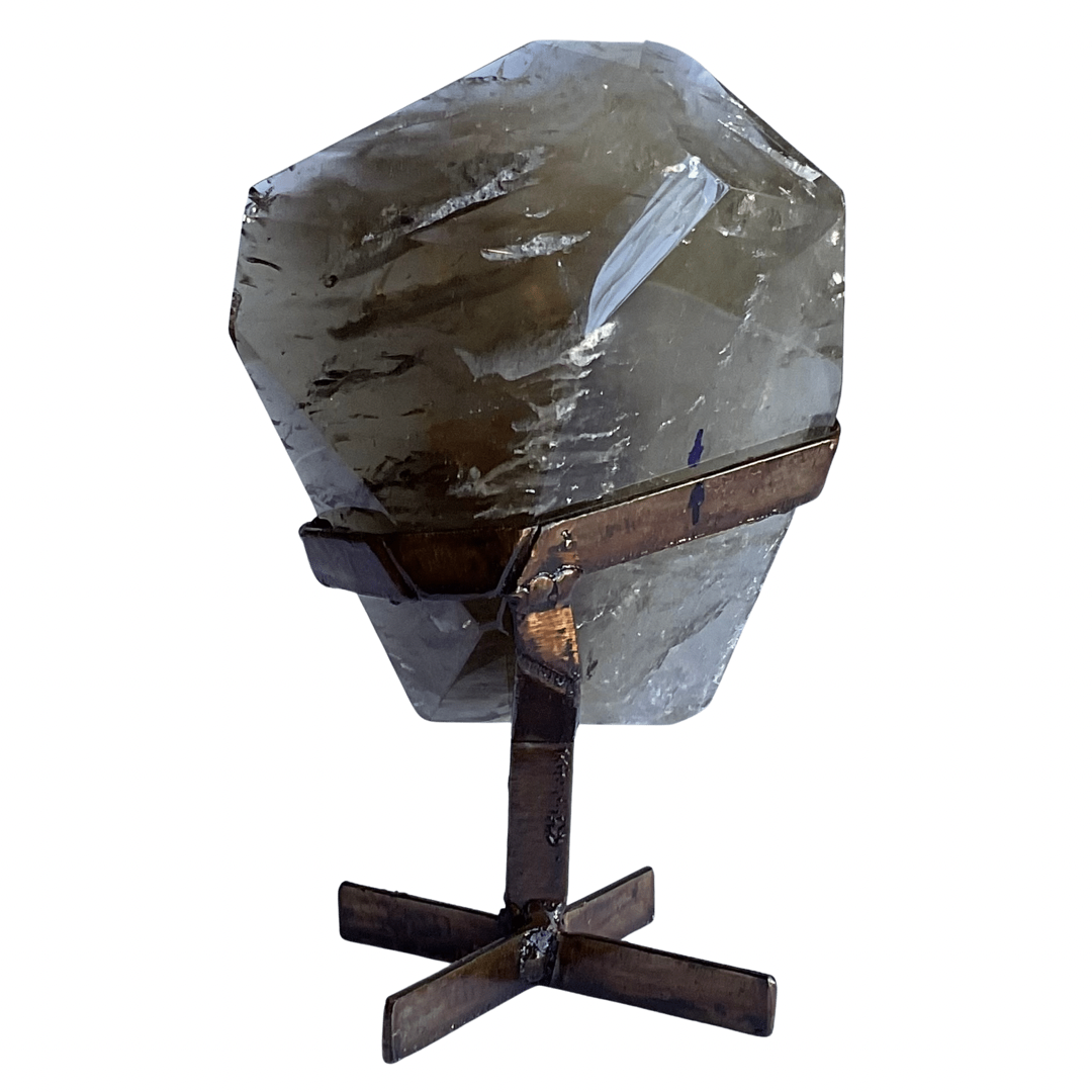 Citrine Crystal Slab on Metal Stand