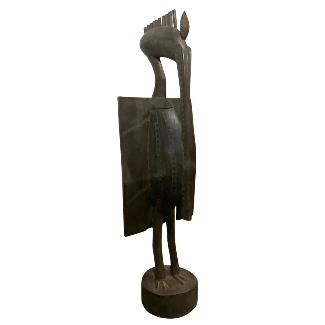 Oversized Senufo Bird Sculpture from Ivory Coast