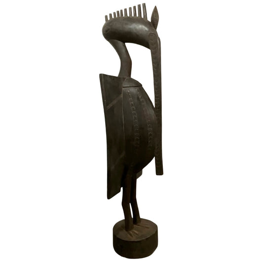 Oversized Senufo Bird Sculpture from Ivory Coast