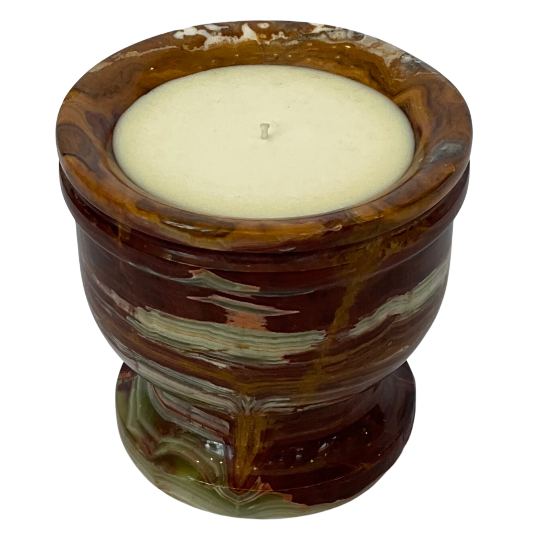 Mixed Color Marble Gardenia Candle