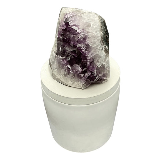 Amethyst Geode w/Agate Lid Candle