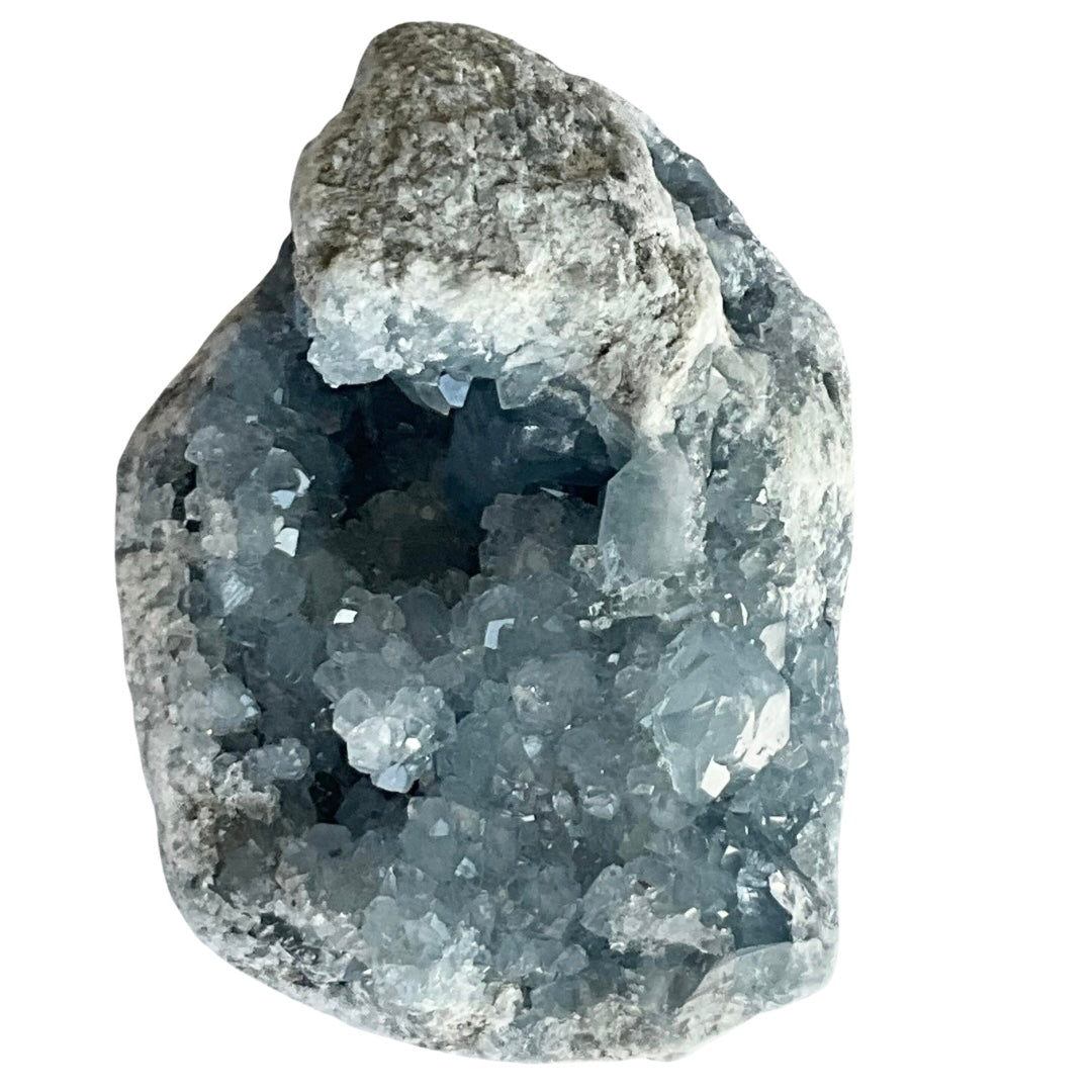 Celestite Abstract Crystal Cluster 7.27 LBS