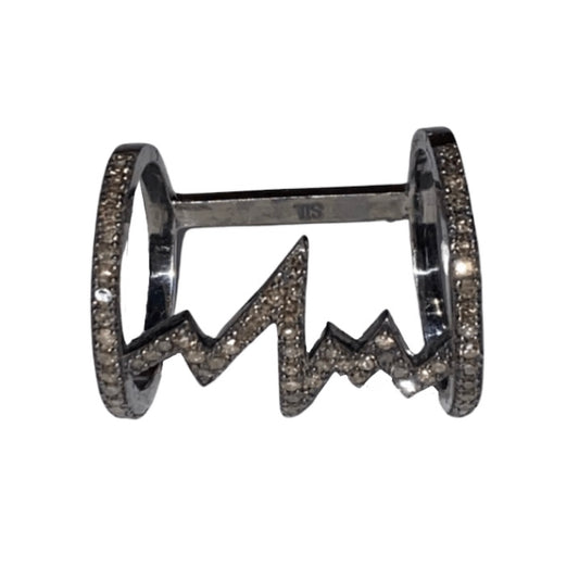 Diamond “Life-Line” Ring