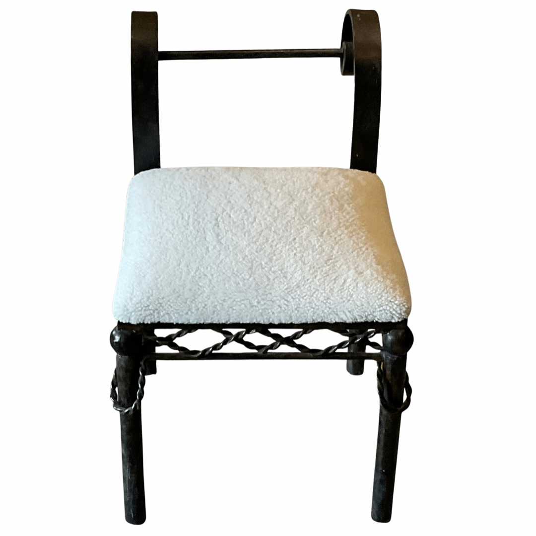 Iron & Shearling Chair