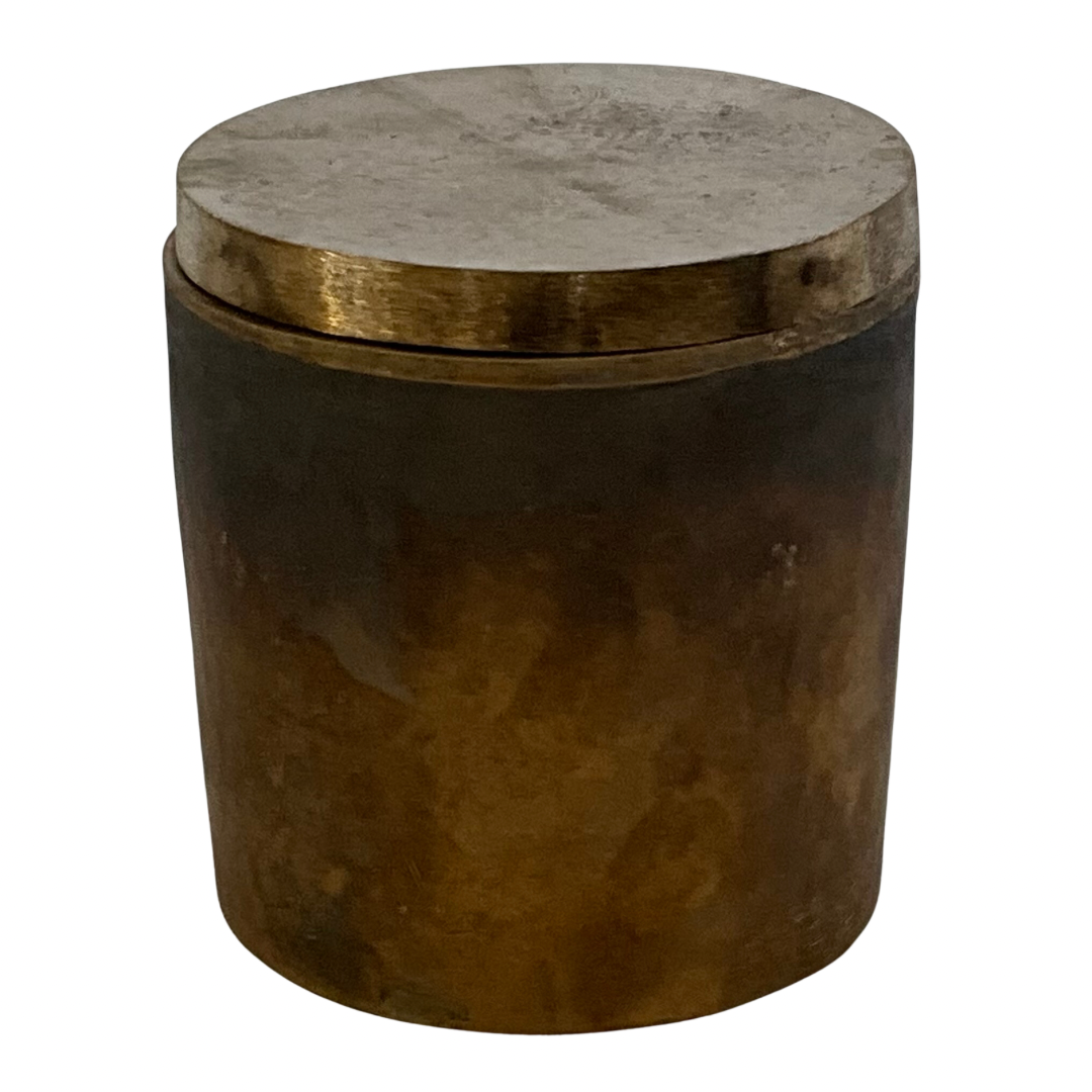 Hand Patinated Solid Bronze Gardenia Candle