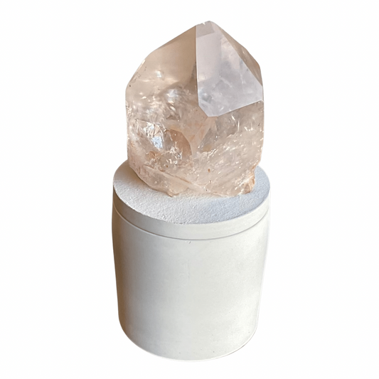 Quartz Crystal Generator Point Lid Candle