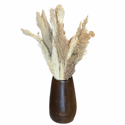 Coconut Palm Wood Floor Vase